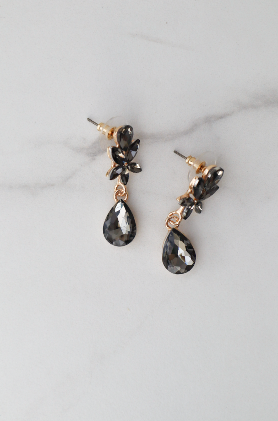 Flowerbaby black statement earring